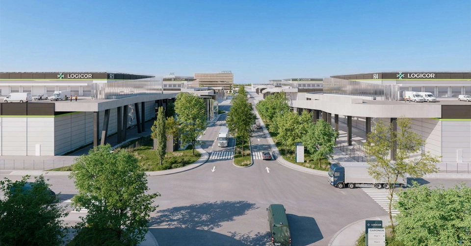 Logicor lance le projet Rise : modernisation du parc logistique Garonor à Aulnay-sous-Bois près de Roissy avec le futur bâtiment Rise 1